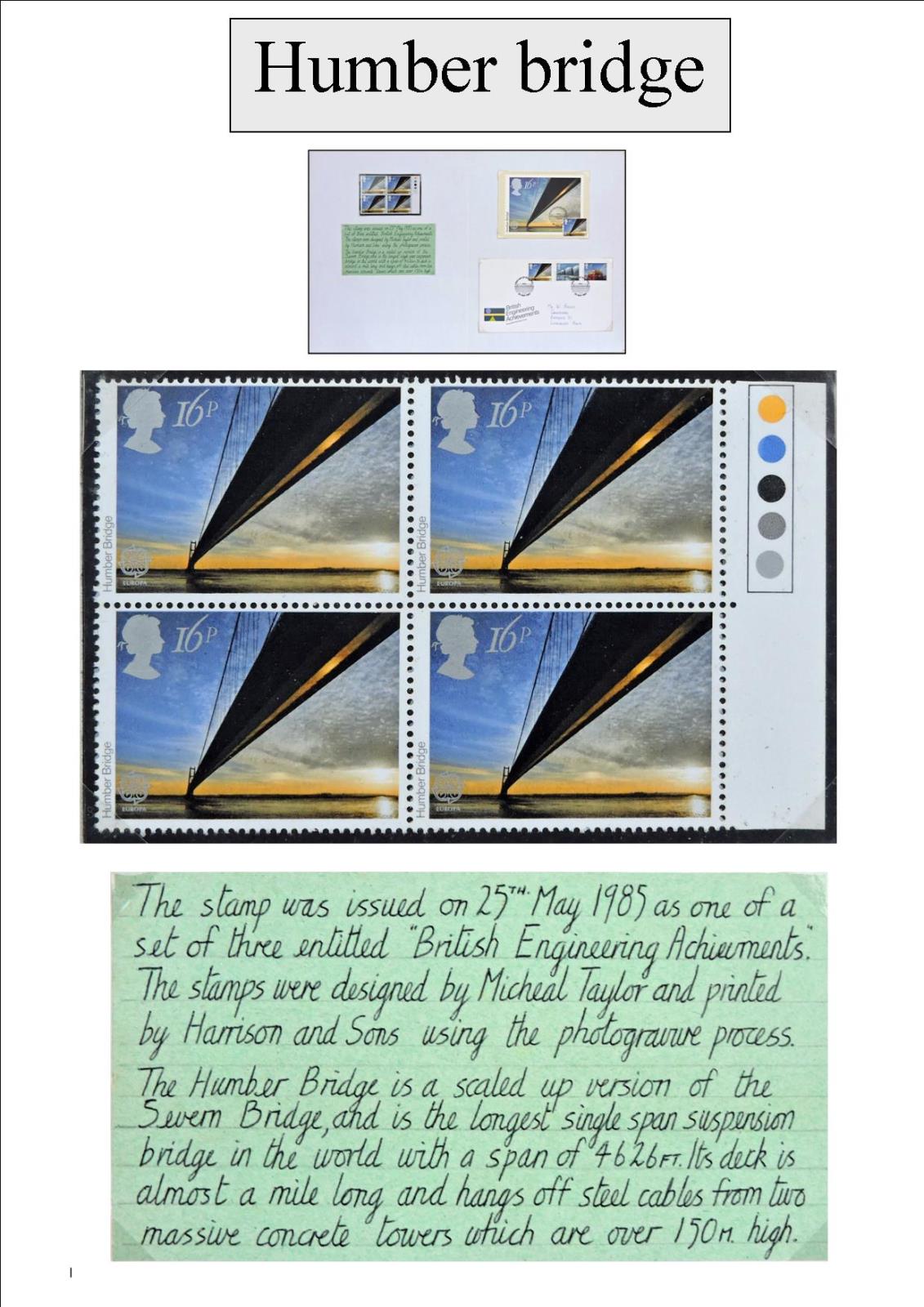 HUMBER BRIDGE Llanidloes Philately